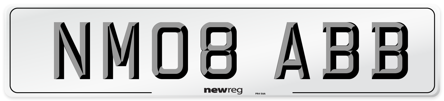 NM08 ABB Number Plate from New Reg